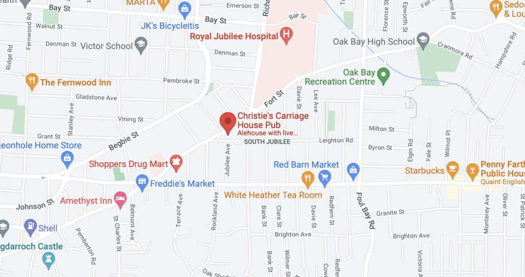 Christie's Carriage House Pub - Map